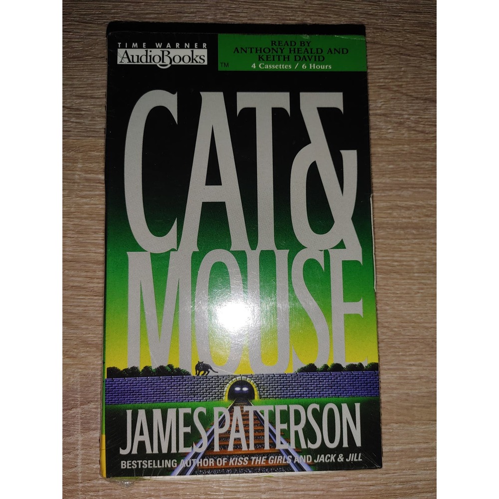 NEW SEALED Cat & Mouse by James Patterson Time Warner Audiobooks 4 Cassettes